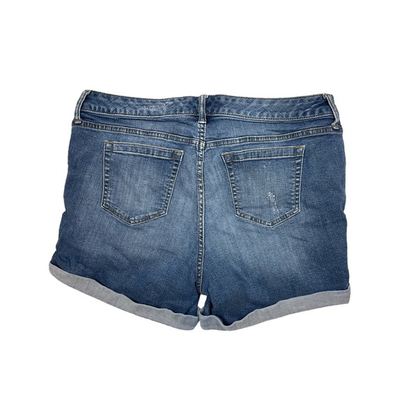 Torrid Denim Shorts Size 14 Distressed Cuffed Mid-Rise - Picture 2 of 10
